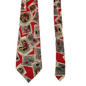Wembley Christmas Red Silk Tie Photographs and Memories